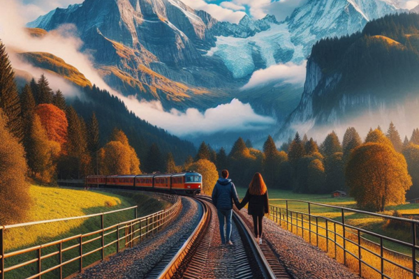 Como montar um roteiro romântico pelos Alpes suíços em apenas 3 dias de trem