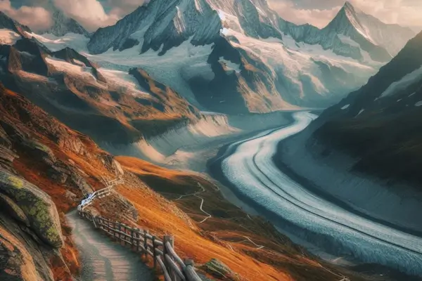 Por que os pastores ainda evitam atravessar os trilhos perto do glaciar Morteratsch